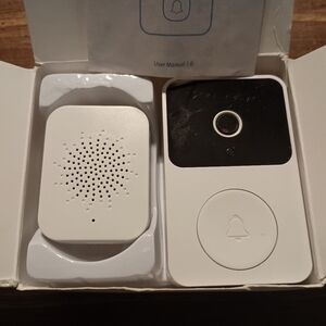 SMART DOORBELL - WHITE - NEW With Ringer // Home Door Security Talk Camera Chime